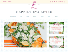 Tablet Screenshot of happilyevaafter.com